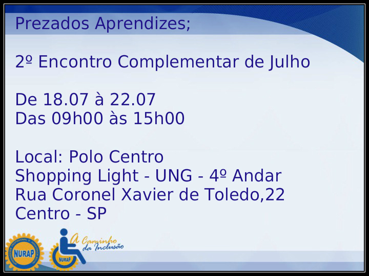 2 Encontro_Polo Centro_Julho